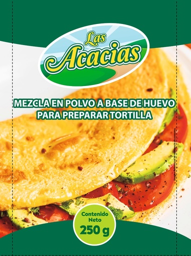 Mezcla en polvo a base de huevo- Tortilla de huevo en polvo "Las Acacias"